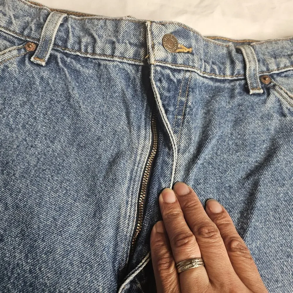 Vintage Levi’s 505 Orange Tab Jeans Cutoff Shorts Fit 36 90s Summer Festival